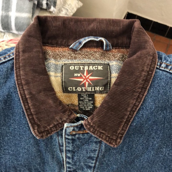 Vintage Western Rugged outdoors denim winter jacket - Picture 2 of 3